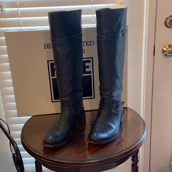 Frye Shoes - Frye Gray Heeled Boots for Women